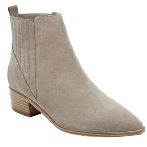 Marc Fisher Light Natural Suede Yolli Bootie